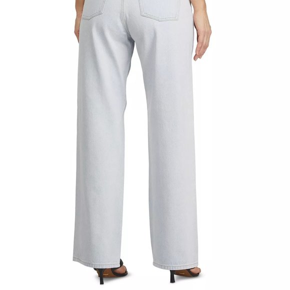 NUMERO Juniors' Wide-Leg Light Wash Jeans in Platinum Blue Size 29 - Picture 4 of 7